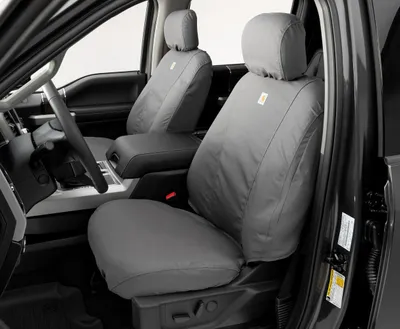 Zdjęcie produktu dla Pokrowce samochodowe Covercraft Carhartt SeatSaver, model SSC2485CAGY, dedykowane do foteli przednich