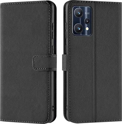 Produktbild von Conie Klapp Tasche für Realme 9 5G / 9 Pro 5G Kartenfach Rundumschutz Hülle in Schwarz