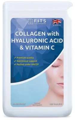 Produktbild von Kollagen mit Hyaluronsäure und Vitamin C, 180 Tabletten