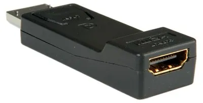 Obrázok produktu pre ROLINE DisplayPort-HDMI Adapter, DP M - HDMI F, Čierna