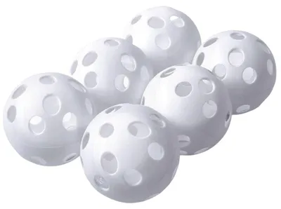 Productafbeelding van Vinex - Kunststof Floorball set, 6 stuks, model PP3858 (unieke maat) (wit)