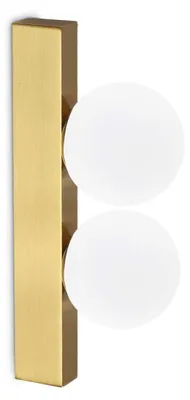 Produktbild von Zeitgenössische Wandleuchte Ping Pong Metall Messing Led 6W 3000K Ip20