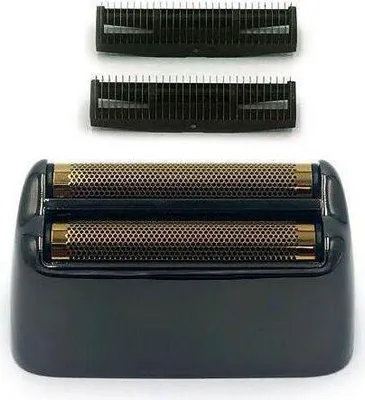 A set of replacement shaver heads and foils for a Babyliss Pro FXFS2 GunSteel shaver.