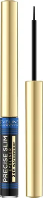 Produktbild von Eveline Cosmetics Precise Slim Long-Lasting Liner do oczu Vinyl Black, 2 ml