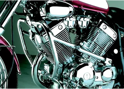Zdjęcie produktu dla Chromowana osłona silnika FEHLING do Yamaha XV 535