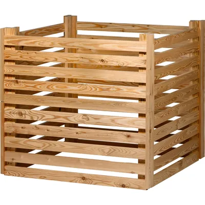 Produktbild von dobar Komposter aus Holz, Kompostbehälter für den Garten