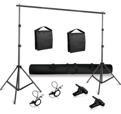 Productafbeelding van MOZOS SDOTEL2 Achtergrondset voor fotografie, 200 cm, met statief