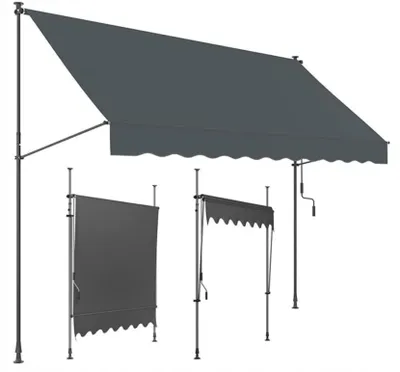 Zdjęcie produktu dla Markiza Rozporowa Balkonowa Tarasowa Regulowana 350X120 Cm
