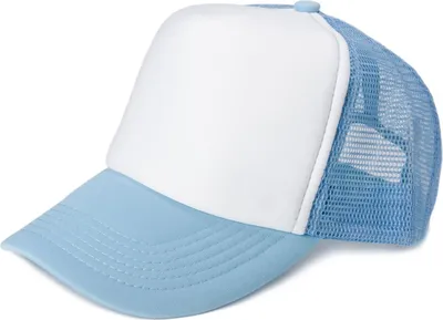 Produktbild von styleBREAKER Uni 5-Panel Trucker Cap mit Mesh-Einsatz | verstellbares Basecap mit Click Snap Verschluss | luftiges Netz Cap für Damen und Herren