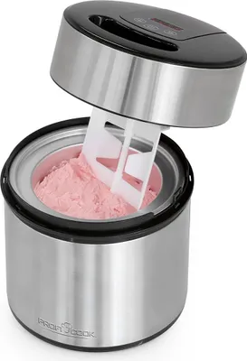Eismaschine 1,8 l, 12 W, Timer, Frozen Yoghurt, Sorbet, rosa