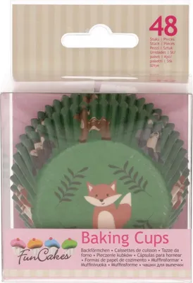 Produktbild von FunCakes F84175, Cupcake-/Muffin-Cups, Rund, Grün, Papier, 48 Stück(e)