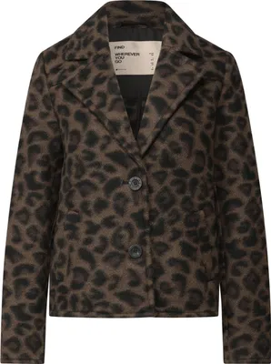 Produktbild von Street One Fellimitatjacke 'Cosy Leo Jacke', A101320, Teddy Brown, Gr. 42