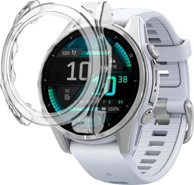 Image de Housse pour Garmin Fenix 8 43mm - Transparent Protection dure d'écran Phonillico®