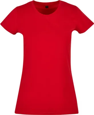 Produktbild von Build Your Brand Kurzarm-T-Shirt für Frauen Parog rot 3XL