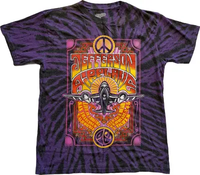 Image de Jefferson Airplane - "Live In San Francisco" T-Shirt für Herren/Damen Uni RO4877 (M) (Violett)