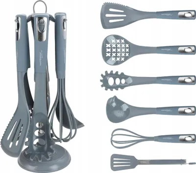 Immagine prodotto di Utensili da cucina 7 pezzi di utensili da cucina in silicone, con supporto
