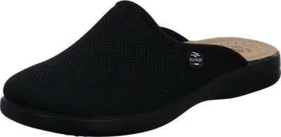 Produktbild von Fly Flot Hausschuh Textil Gemütlich Puschen Uni schwarz flach Hausschuh
