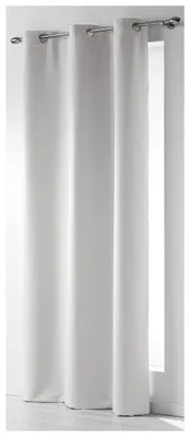 Image de Rideau à oeillets - 140 x 240 cm - Polyester - Neige