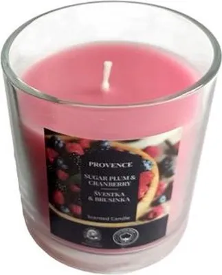 Obrázek produktu pro Provence SVÍČKA VE SKLE ŠVESTKA A BRUSINKA 7X8CM_EXTUTC