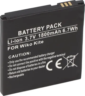Produktbild von Akku passend für den Wiko KITE Akku KITEB1409043730 1800mAh
