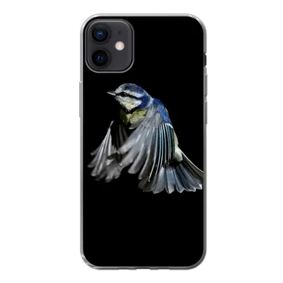 Produktbild von MuchoWow® Handyhülle Schutzhülle Hülle für iPhone 12 mini Vögel - Federn - Schwarz Silikon Softcase Handy Hülle - Bild