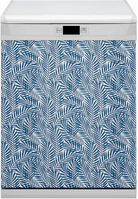 Produktbild von Magnetmatte Geschirrspüle Abwaschbar Küche Magnete  Nachbildung 60x80 cm  - Geometrische Blätter