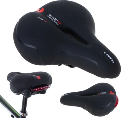 Immagine prodotto di L-BRNO Sella per bici sportiva comoda schiuma elastica con luce a LED