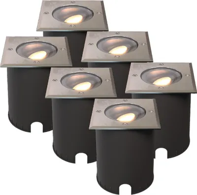 Produktbild von hoftronic LED Bodeneinbaustrahler GU10 4W 345lm dimmbar 2700K IP67 Edelstahl