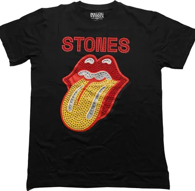 Produktbild von The Rolling Stones - T-Shirt für Herren/Damen Uni RO3325 (S) (Schwarz)