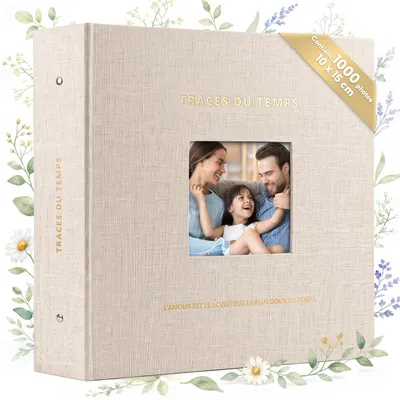 Hochzeitsalbum, Beige, 1000 Fotos