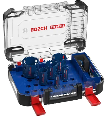 Image de Coffret 6 trépans Expert carbure multi matériaux BOSCH Ø22/25/35/51/60/68 - 2608900445