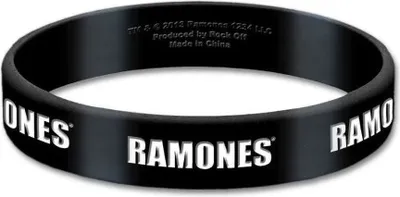 Obrázek produktu pro Ramones - silikonový náramek s logem RO6909 (jedna velikost) (černý)