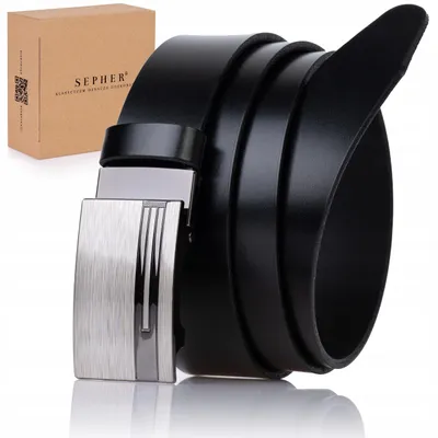 Produktbild von SEPHER Ledergürtel Herren Automatik Schwarz