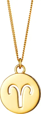 Produktbild von cai Halskette Widder Sternzeichen 925/- Sterling Silber vergoldet