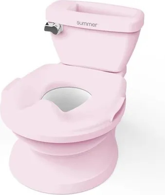 Produktbild von Kindertoilette, Mini Töpfchen für Mädchen mit Toilettenaufsatz, Musikalischer Spülgeräusch