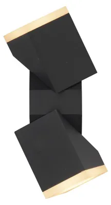 Imagen del producto de Lámpara de pared LED para interior y exterior, 13W, 590 lúmenes, regulable, color gris oscuro, IP54, 110°
