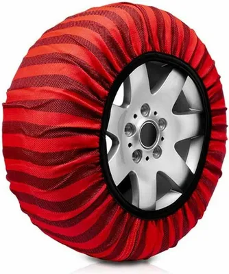 Produktbild von Auto-Schneeketten Classic Rot Textil Auto-Ketten Größe 58