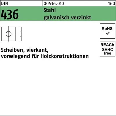 Produktbild von Reyher  436 4kt.U-Scheiben 22 mm verzinkt (50 Stück)