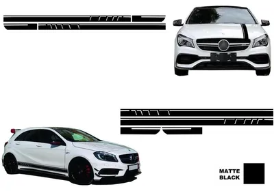 Zdjęcie produktu dla Zestaw naklejek do Mercedesa CLA W117, C117, X117 (2013–2016) oraz W176 (2012–2018) w stylu A45.