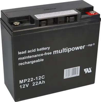 Obrázek produktu pro Multipower MP22-12C / 12V 22Ah olověná baterie Typ cyklu