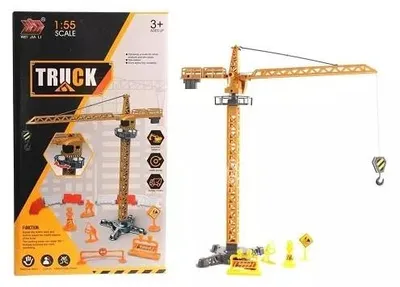 Produktbild von Jonotoys LKW-Mini-Turmkran im Maßstab 1:55, ca. 42 cm hoch