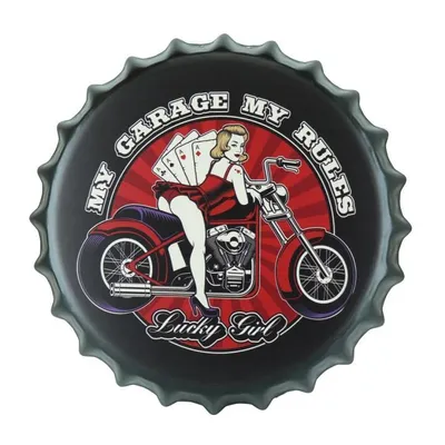 Produktbild von My Garage Flaschendeckel - Vintage Bierdeckel - Bierdeckel sammeln - Bierdeckel Dekoration - Bierdeckel kaufen - Bierdeckel Wanddekoration