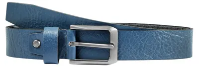 Produktbild von Leonardo Verrelli Damen Gürtel  85 cm - 125 cm (Bundweite) in Blau aus 100% Echtleder, kürzbar