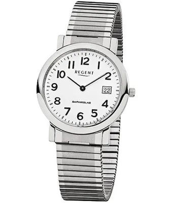 Produktbild von Regent Herrenarmbanduhr Edelstahl 1685.40.99 Zugband F881