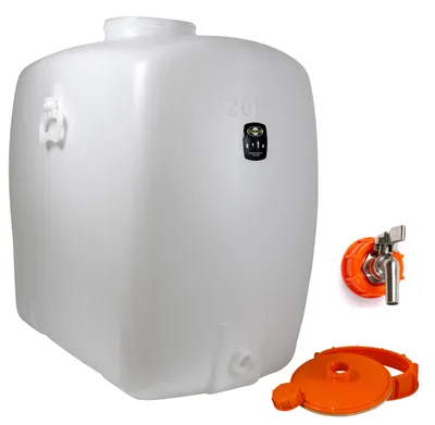 Produktbild von Speidel Getränkefass Kunststofffass Oval 200 Liter + Edelstahl Auslaufhahn 1/2"