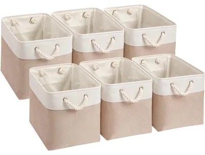 Immagine prodotto di Contenitori portaoggetti 25x25x25 cm - Contenitori - Cesti - Contenitori per giocattoli - Lavabili - Materiale resistente - Cesto portaoggetti