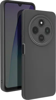 Produktbild von Avizar, SoftGlow Silikonhülle für Xiaomi Redmi 14C, geschützte Kamera, Schwarz