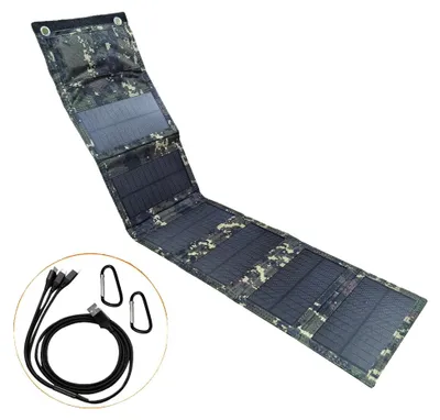 Produktbild von Solarpanel, faltbares Design, hocheffizientes Laden, Tarnung 60W