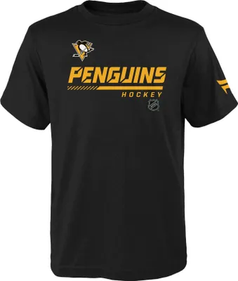 Produktbild von NHL APRO Prime T-Shirt Junior, Czarny, krótki rękaw, 100% Bawełna, Grafika drużyn NHL - Pittsburgh Penguins, Rozmiar: 172 XL