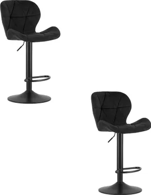 Zdjęcie produktu dla Hoker WEST - aksamit czarny / baza czarna x 2